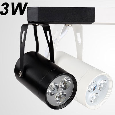 (image for) 3W LD-DL-GLB-01-3W White Shell LED Track Light LED 3*1W Warm White LED Track Lamp Diameter 55mm LED Spotlight